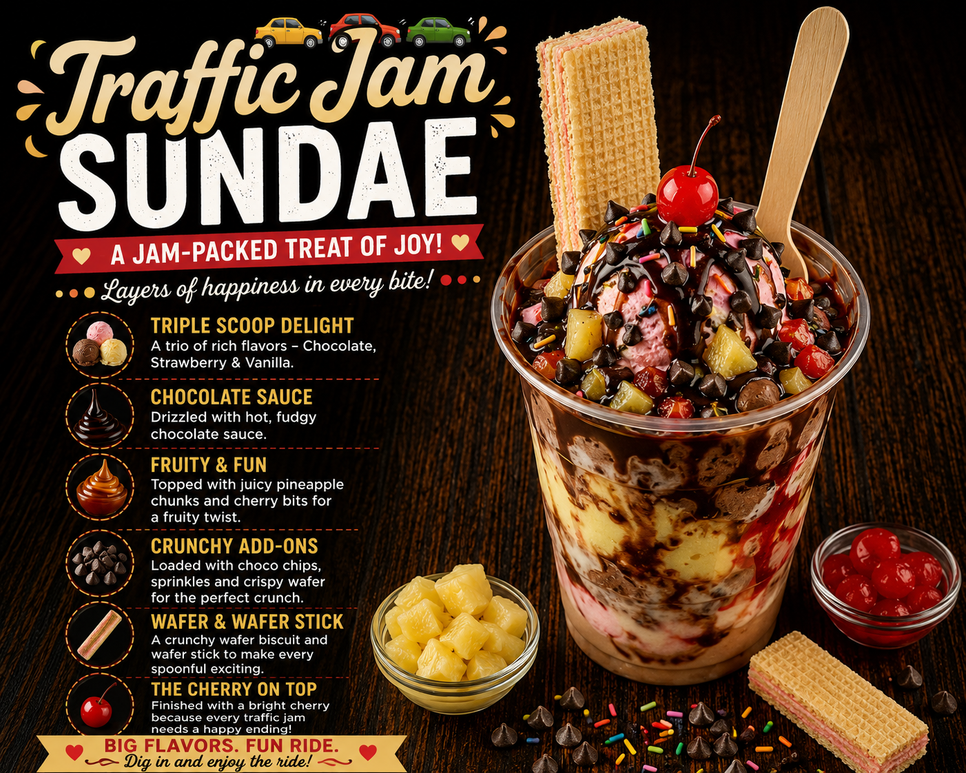 Traffic Jam Sundae