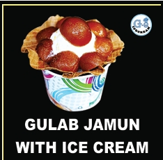 Gulab Jamun with Ice Cream